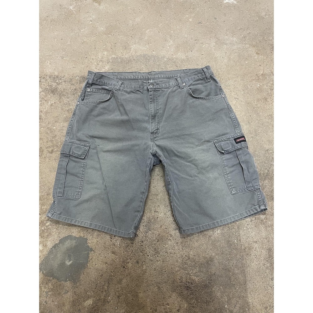Dickies Shorts Mens 40 Gray Canvas‎ Work Cargo Relaxed Fit Utility Pockets
